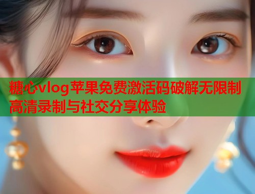糖心vlog苹果免费激活码破解无限制高清录制与社交分享体验  第1张