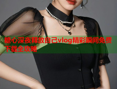 糖心深夜释放自己vlog精彩瞬间免费下载全攻略  第2张
