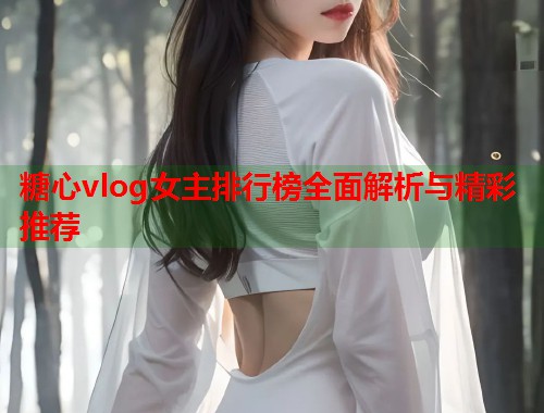 糖心vlog女主排行榜全面解析与精彩推荐