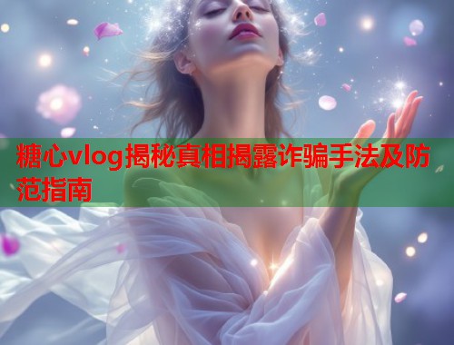 糖心vlog揭秘真相揭露诈骗手法及防范指南  第1张
