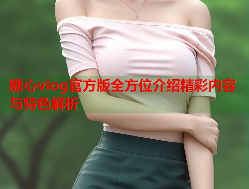 糖心vlog官方版全方位介绍精彩内容与特色解析  第1张