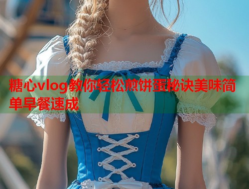 糖心vlog教你轻松煎饼蛋秘诀美味简单早餐速成