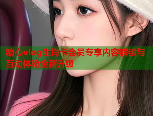 糖心vlog生肖卡会员专享内容解锁与互动体验全新升级  第2张