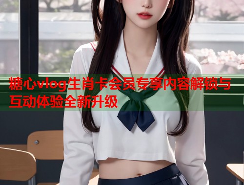 糖心vlog生肖卡会员专享内容解锁与互动体验全新升级