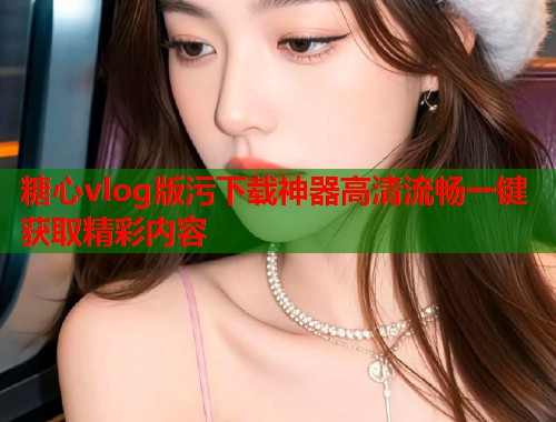 糖心vlog版污下载神器高清流畅一键获取精彩内容
