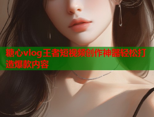 糖心vlog王者短视频创作神器轻松打造爆款内容