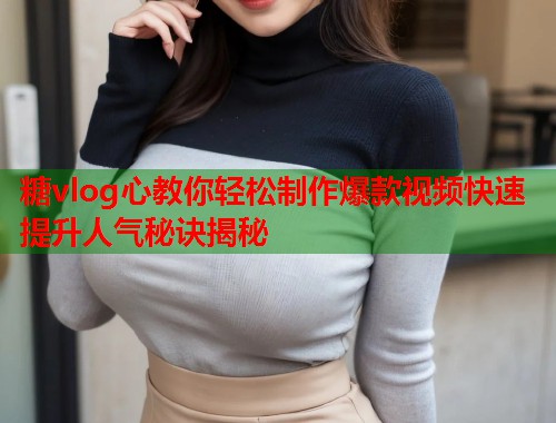 糖vlog心教你轻松制作爆款视频快速提升人气秘诀揭秘