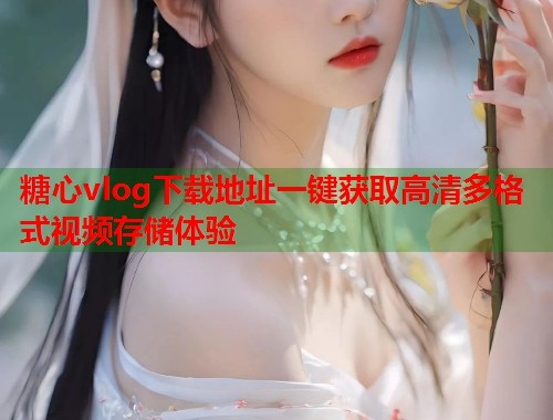 糖心vlog下载地址一键获取高清多格式视频存储体验  第2张