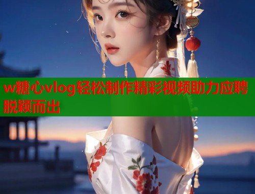 w糖心vlog轻松制作精彩视频助力应聘脱颖而出  第2张