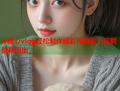 w糖心vlog轻松制作精彩视频助力应聘脱颖而出