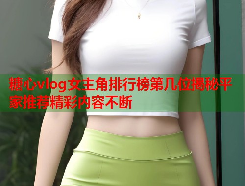 糖心vlog女主角排行榜第几位揭秘平家推荐精彩内容不断