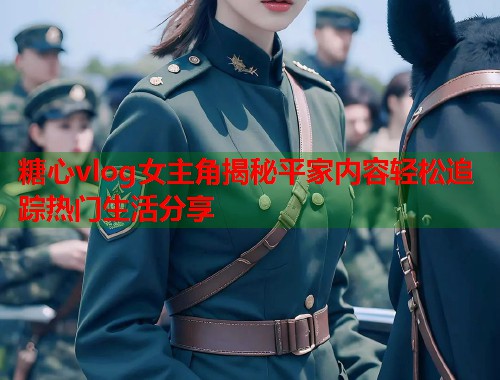糖心vlog女主角揭秘平家内容轻松追踪热门生活分享