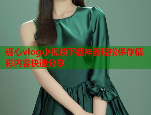 糖心vlog小视频下载神器轻松保存精彩内容快速分享